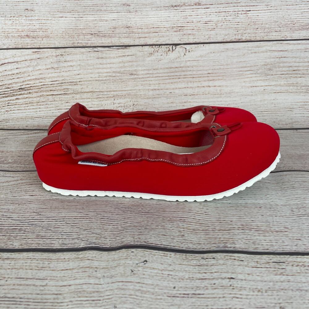 Birkenstock Ponca Womens EU 38 US 7 Narrow Ballet Flats Red - Picture 4 of 11